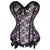 Steampunk Size S-6XL Sexy Lace up Boned Overbust Corset Bustier Top Beautiful Waist Cincher Outfit Summer Party dress Satin