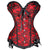 Steampunk Size S-6XL Sexy Lace up Boned Overbust Corset Bustier Top Beautiful Waist Cincher Outfit Summer Party dress Satin