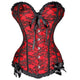 Steampunk Size S-6XL Sexy Lace up Boned Overbust Corset Bustier Top Beautiful Waist Cincher Outfit Summer Party dress Satin