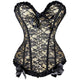 Steampunk Size S-6XL Sexy Lace up Boned Overbust Corset Bustier Top Beautiful Waist Cincher Outfit Summer Party dress Satin