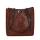 Stone pattern PU Leather Bucket Bags For Women 2018 Female Chain Crossbody Bag Ladies Shoulder Bags Lock Handbags Drop Shipping