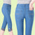 Stretch High waist Jeans Women Raw hem Denim Capris Slim Solid Color Pocket Skinny Pants Knee length Cropped Trousers