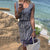Striped Sleeveless Button Pocket Shirt Dress Women Casual Lace Up Above-knee Vest Dress Summer Beach Ladies Elegant Dress New