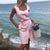 Striped Sleeveless Button Pocket Shirt Dress Women Casual Lace Up Above-knee Vest Dress Summer Beach Ladies Elegant Dress New