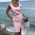 Striped Sleeveless Button Pocket Shirt Dress Women Casual Lace Up Above-knee Vest Dress Summer Beach Ladies Elegant Dress New