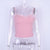 Stylish Fur Cropped Tops Women Sexy Strap Pink Fluffy Tee Shirt Party Club Ladies Casual Spaghetti Straps Short Crop Top