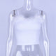 Stylish Fur Cropped Tops Women Sexy Strap Pink Fluffy Tee Shirt Party Club Ladies Casual Spaghetti Straps Short Crop Top