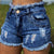 Summer Fashion Style Women Ripped Hole Denim Sexy Hot Pants Female High Waist Mini Short Jeans Lady Bottoms