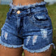 Summer Fashion Style Women Ripped Hole Denim Sexy Hot Pants Female High Waist Mini Short Jeans Lady Bottoms