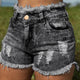 Summer Fashion Style Women Ripped Hole Denim Sexy Hot Pants Female High Waist Mini Short Jeans Lady Bottoms