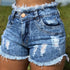 Summer Fashion Style Women Ripped Hole Denim Sexy Hot Pants Female High Waist Mini Short Jeans Lady Bottoms