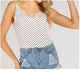Summer For Women 2019 Spaghetti Strap Print Polka Dot Camis Top T Shirt Halter Top Women Casual Camisa Femenina Mujer Female Top