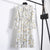 Summer Korean Chiffon Women Dress Elegant Ladies Vintage Long Dress Boho Floral Office Long Sleeve Vestidos Clothing 5LYQ003