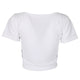 Summer Women Sexy Crop Top Cotton Ladies Short Sleeve Tank Tee Skinny Short Basic Stretch T-shirts