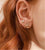 Sweet lovely gold fashion 2019 women's earrings crystal zircon Sun flower ear clip woman painless statement jewelry wholesale