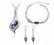 Top Quality Elegant luxury new fashion Silver plated colorful Austrian crystal Necklace Earrings Bracelet jewelry sets women