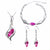Top Quality Elegant luxury new fashion Silver plated colorful Austrian crystal Necklace Earrings Bracelet jewelry sets women