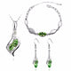 Top Quality Elegant luxury new fashion Silver plated colorful Austrian crystal Necklace Earrings Bracelet jewelry sets women