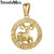 AlphaGal 12 Zodiac Sign Constellations Pendants Necklaces For Women Men 585 Rose Gold Male Jewelry Fashion Birthday Gifts GPM16