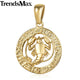 AlphaGal 12 Zodiac Sign Constellations Pendants Necklaces For Women Men 585 Rose Gold Male Jewelry Fashion Birthday Gifts GPM16