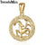 AlphaGal 12 Zodiac Sign Constellations Pendants Necklaces For Women Men 585 Rose Gold Male Jewelry Fashion Birthday Gifts GPM16
