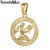 AlphaGal 12 Zodiac Sign Constellations Pendants Necklaces For Women Men 585 Rose Gold Male Jewelry Fashion Birthday Gifts GPM16
