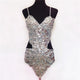 Trendy Shining Crystal Sequins Butterfly Hollow Out Strap Tops Sexy Backless Women Dance Camis Performance Costume Dance Wear
