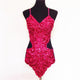 Trendy Shining Crystal Sequins Butterfly Hollow Out Strap Tops Sexy Backless Women Dance Camis Performance Costume Dance Wear