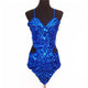 Trendy Shining Crystal Sequins Butterfly Hollow Out Strap Tops Sexy Backless Women Dance Camis Performance Costume Dance Wear