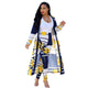 Two Piece Matching Sets Sexy Printed 2 Piece Set Women Clothes 2019 Long Cardigan Tops+Pants Suits Casual Autumn Winter Outfits