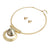 AlphaGal Bohemia Imitation Pearl Jewelry Sets Gold Color Big Beads Choker Necklace Earrings African Women Wedding Party Gifts