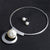 AlphaGal Bohemia Imitation Pearl Jewelry Sets Gold Color Big Beads Choker Necklace Earrings African Women Wedding Party Gifts