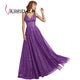 VKBRIDAL Long Evening Gowns Elegant Homecoming Party Dresses V Neck Tulle Sparkle Crystal Luxury Evening Dress 2019