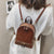 AlphaGal Vintage Crocodile pattern PU Leather Small Backpacks For Women Fashion Zipper Mini Back Pack Girls' Backpack Female Shoulder Bag