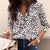 Vintage Fashion Print Leopard T-Shirts Women Summer Casua Button Loose Tees Tops Female Sexy T-Shirt For Ladies Plus Size New