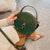 Vintage Scrub Leather Round Designer Crossbody Bag For Women 2019 PU Leather Shoulder Bags Ladies Small Handbags Mini Tote Bag