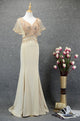 Vivian's Bridal 2019 Fashion Gray Beaded Crystal Embroidery Mermaid Evening Dress Sexy Deep V-neck Sweep Train Long Party Dress