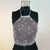 White Black Fishnet Tank Tops Women See Through Rhinestones Halter Crop Top 2019 Summer Cover Up Hollow Drawstring Top Beachwear