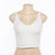 White Fluffy Faux Fur Crop Top Women Sexy Deep V Neck Backless Tank Tops Casual Streetwear Party Clubwear Female Vest Camisole