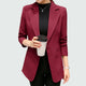 Wine Red Black Women Blazers And Jackets 2018 New Spring Autumn Fashion Single Button Blazer Femenino Ladies Blazer Female