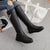 Winter Warm Plush Knee High Boots Women comfy Flat Heel Snow Boots Slip On Platform Woman Shoes Black Pink White 2019