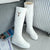 Winter Warm Plush Knee High Boots Women comfy Flat Heel Snow Boots Slip On Platform Woman Shoes Black Pink White 2019