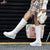 Winter Warm Plush Knee High Boots Women comfy Flat Heel Snow Boots Slip On Platform Woman Shoes Black Pink White 2019