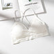 Wire Free Bra Women Crop Top Bra Tank Top Fitness Stretch Solid Bralette Strappy Padded Bra Bralet Vest