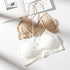 Wire Free Bra Women Crop Top Bra Tank Top Fitness Stretch Solid Bralette Strappy Padded Bra Bralet Vest