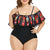 Womail 2019 Sexy Women One Piece Padded Swimwear Plus Size Feather Swimsuit Bikini Tankini Beachwear Monokini W3064