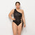 Womail 2019 Women's Sexy Plus Size Solid Color Slanted Shoulder Strap Bikini Swimsuit Beachwear Monokini W3064
