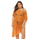 Womail Cover-Ups Women Plus Size Sexy Off Shoulder Solid Swimsuit Cover Up Bikini Swimwear Dress 2019 Beachwear W30418