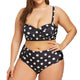 Womail Women Plus Size Bandage Printing Padded Bra Bikini Split Body Swimsuit Beachwear Maillot De Bain W3063