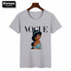 Women 2019 Summer Graphic Tee Shirt Femme Funny Princess Vogue Harajuku T Shirt Korean Tops Kawaii Streetwear Camiseta Mujer